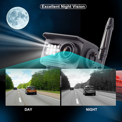 كاميرا الرؤية الخلفية للسيارة عالية السطوع 5 بوصة شاشة ملونة IP69K