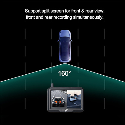 كاميرا احتياطية للرؤية الليلية 1080P للسيارة وشاشة 5 بوصة لكاميرا داش