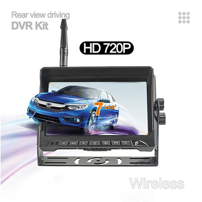 HD كاميرا الرؤية الخلفية اللاسلكية للشاحنة عكس الشاشة 4 قنوات